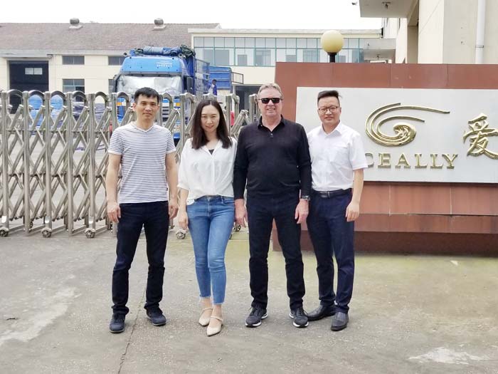 The Client from Canada paid a visit on Aceally Nanjing Racking Factory